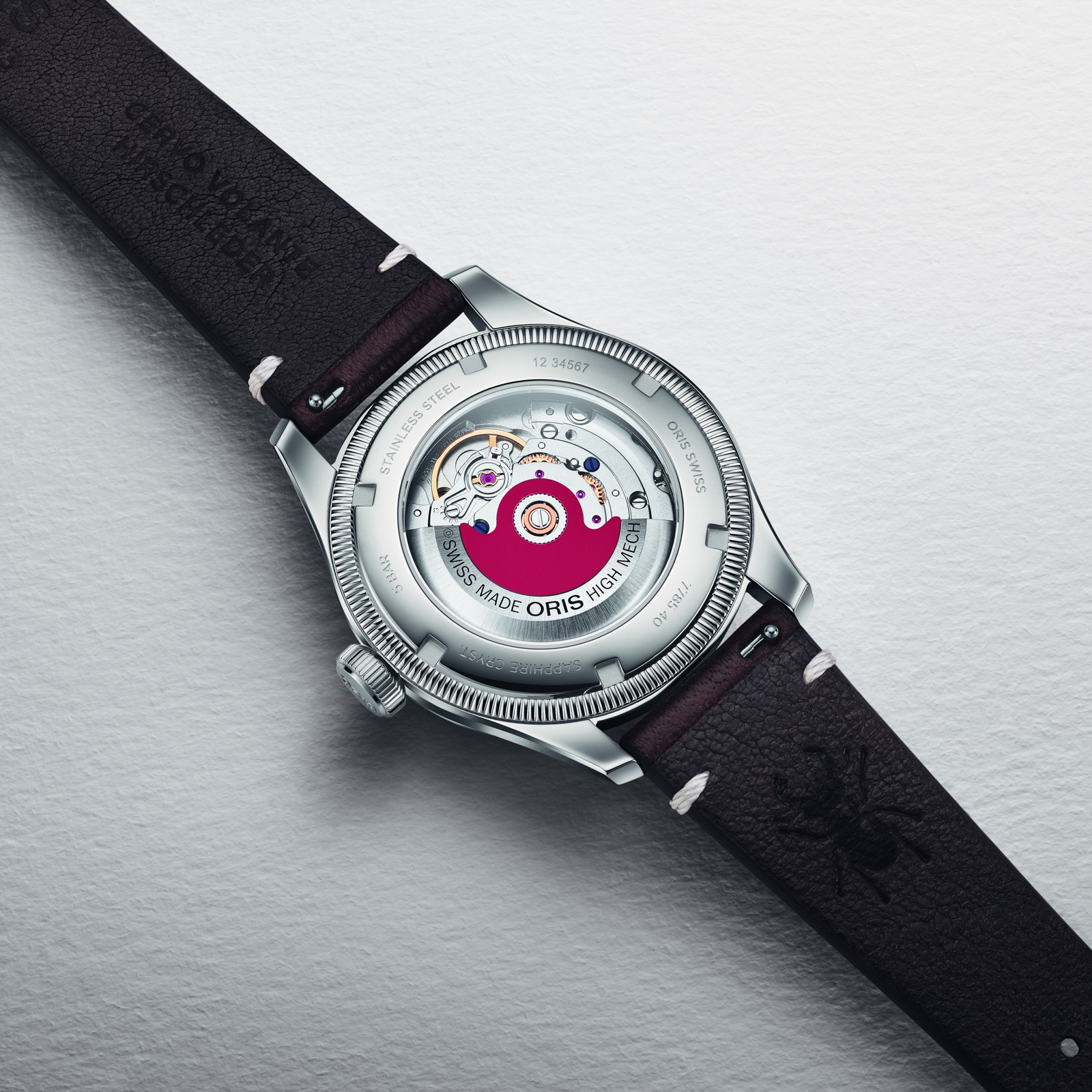 Oris Oris x Cervo Volante 40mm Unisex Watch Burgundy