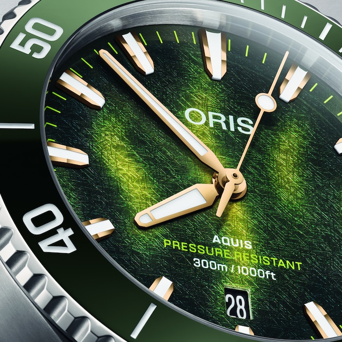 Oris Aquis Kelp Forest 41.5mm Limited Edition Mens Watch Green