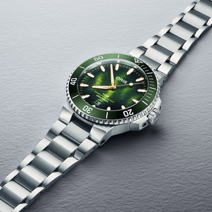 Oris Aquis Kelp Forest 41.5mm Limited Edition Mens Watch Green