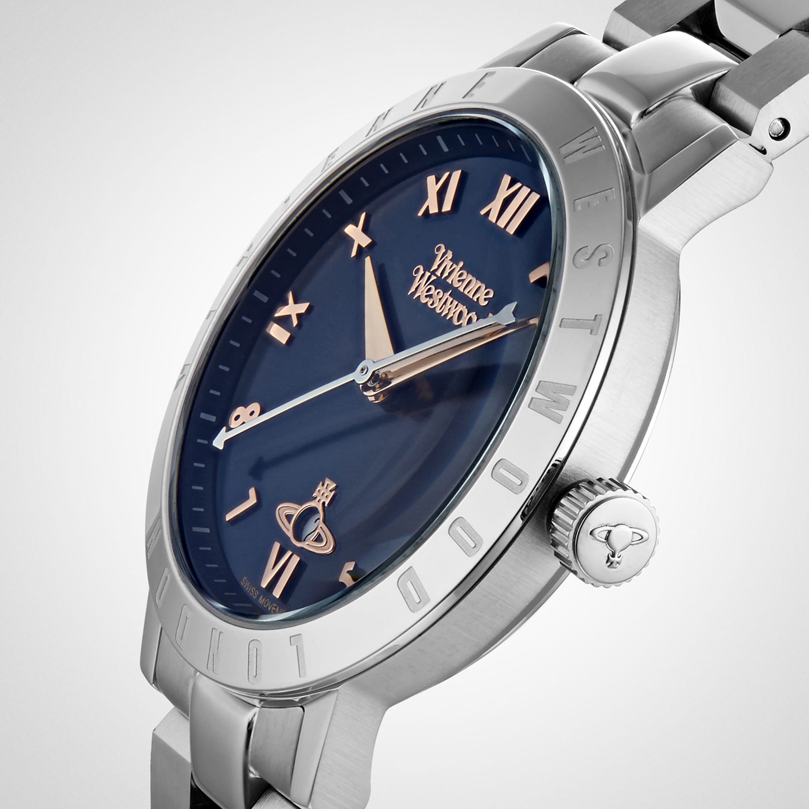 Vivienne Westwood 34mm Ladies Bloomsbury Blue Watch VV152NVSL
