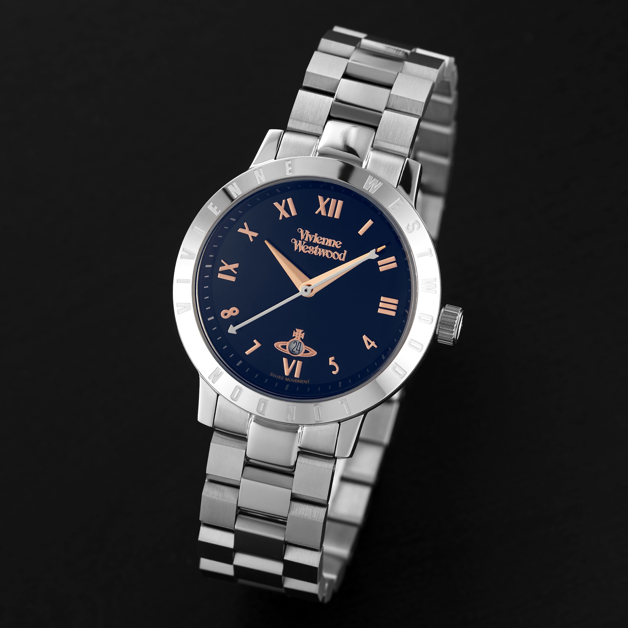 Vivienne Westwood 34mm Ladies Bloomsbury Blue Watch VV152NVSL | Goldsmiths