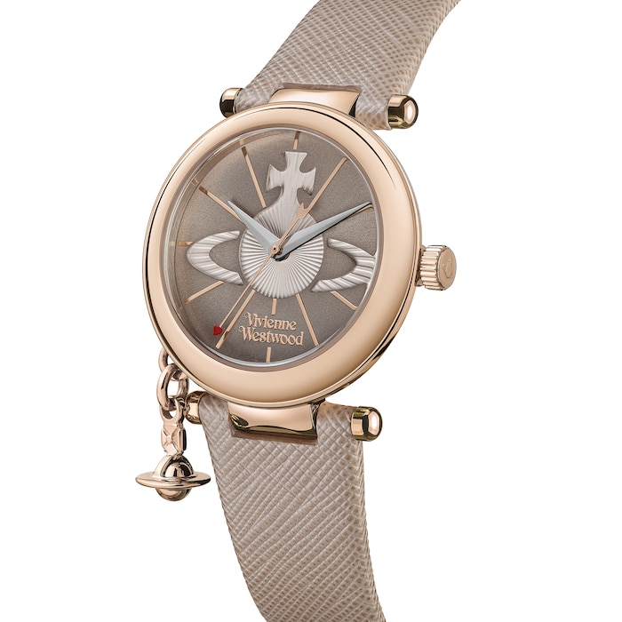 Vivienne Westwood Orb 32mm Ladies Watch Beige VV006RSTA | Goldsmiths