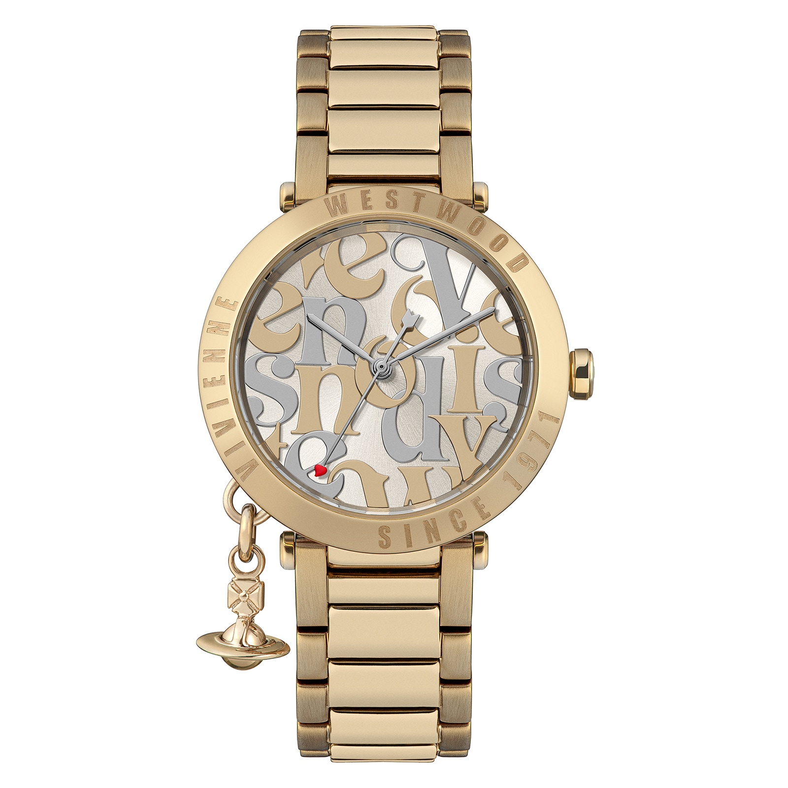 Vivienne Westwood Orb Logomania 32mm Ladies Champagne