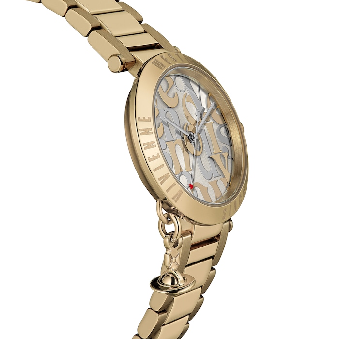 Vivienne Westwood Orb Logomania 32mm Ladies Champagne