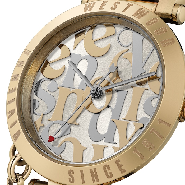 Vivienne Westwood Orb Logomania 32mm Ladies Champagne