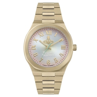Vivienne Westwood Merton Yellow Gold Tone 38mm Ladies Watch