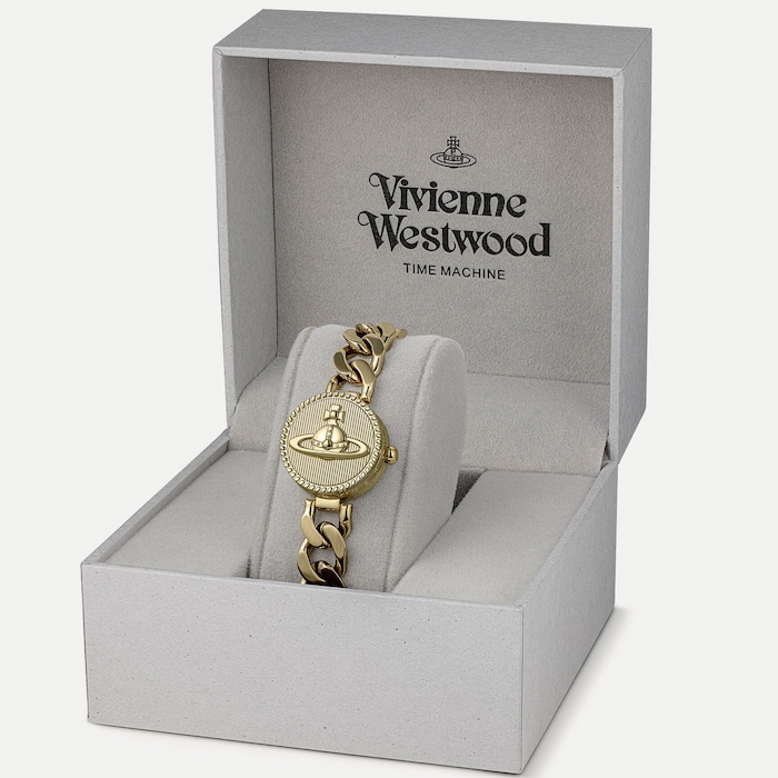 Vivienne Westwood Orb Button 25mm Ladies Watch Gold