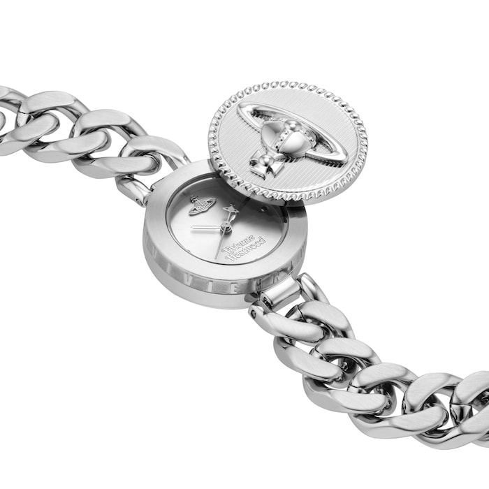 Vivienne Westwood Orb Button 25mm Ladies Watch Silver