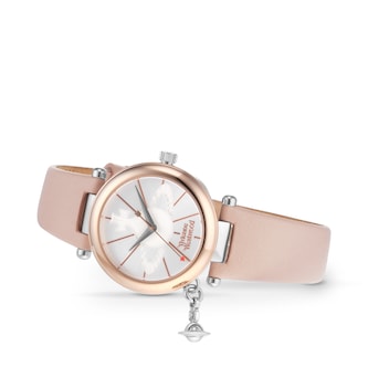 Vivienne Westwood Exclusive Orb Quartz Pink Strap & White Dial 32mm Ladies Watch