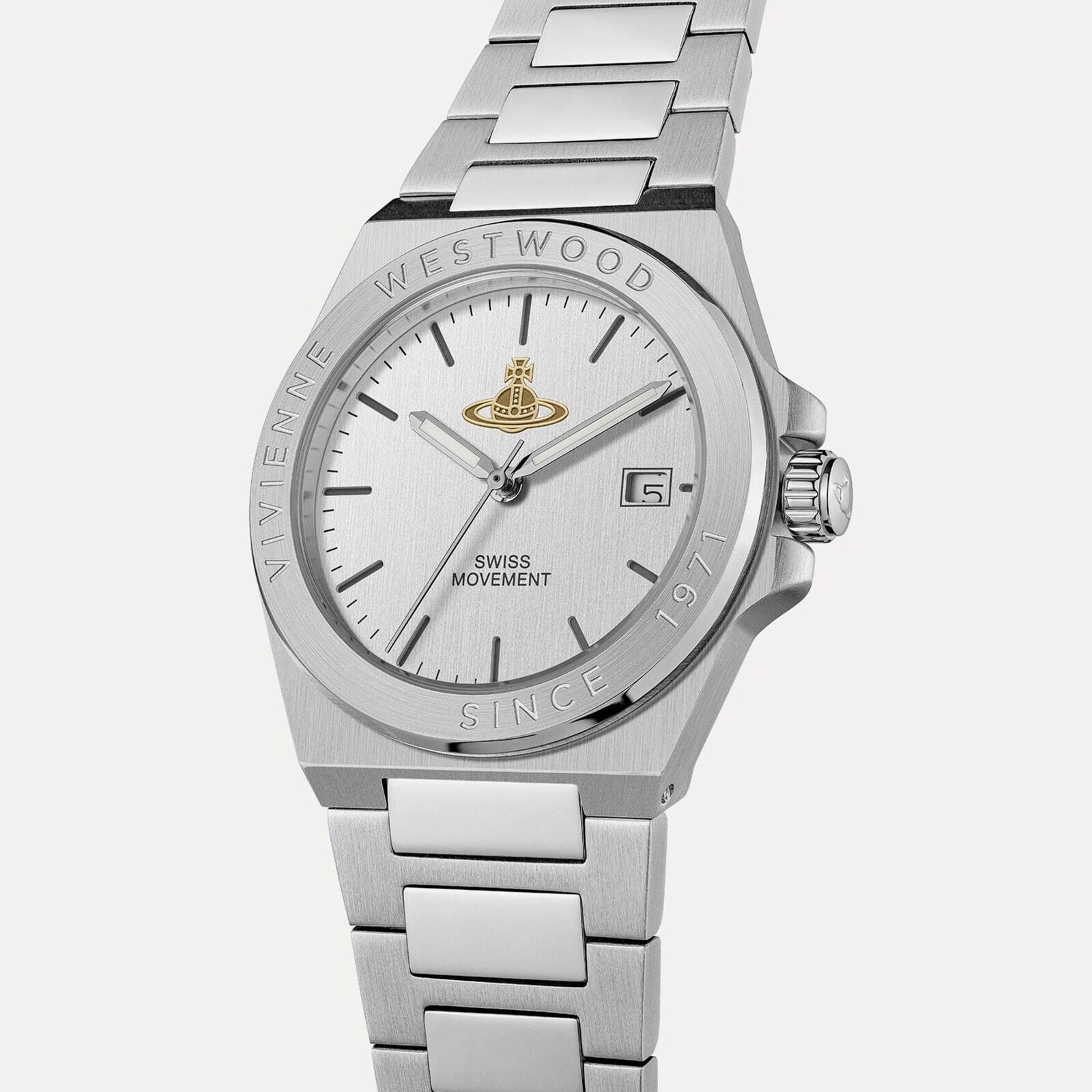 Vivienne Westwood Hanwell 37mm Unisex Watch Silver