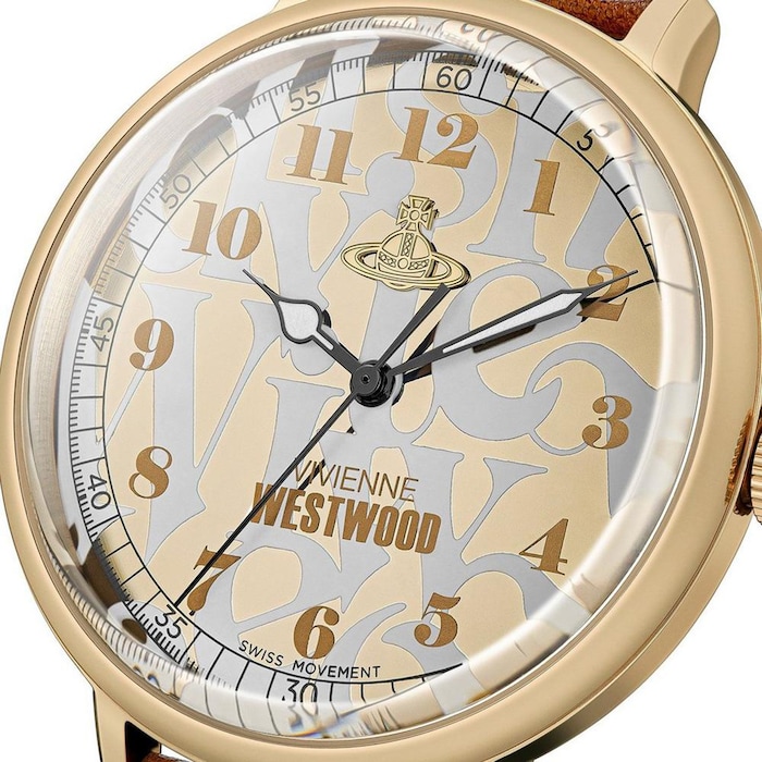 Vivienne Westwood Cavendish 48mm Ladies Watch Gold