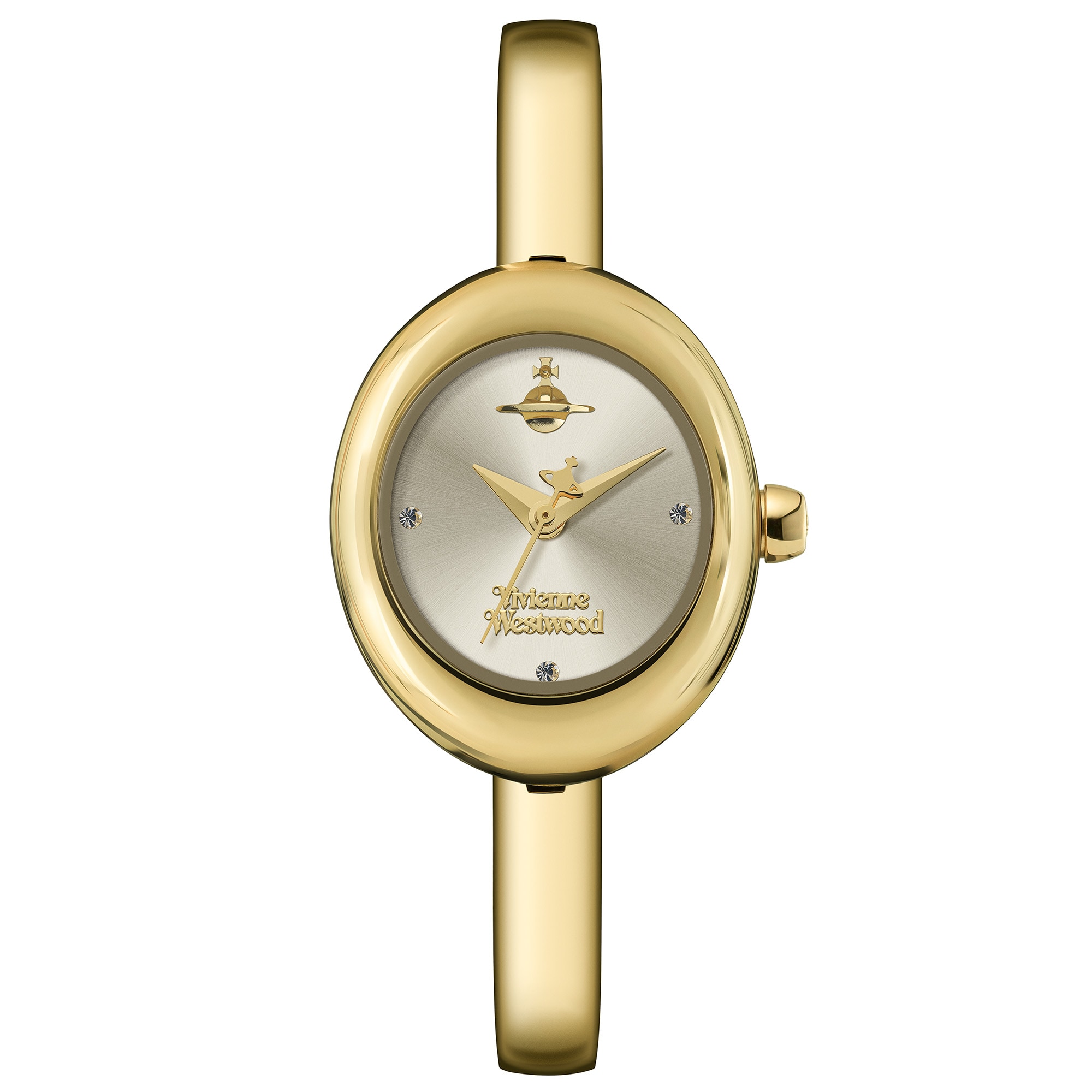 Audley 22mm Ladies Bangle Watch Champagne Dial