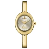 Vivienne Westwood Audley 22mm Ladies Bangle Watch Champagne Dial