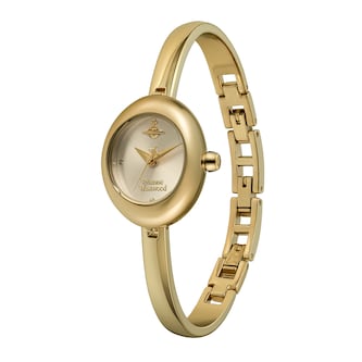 Vivienne Westwood Audley 22mm Ladies Bangle Watch Champagne Dial