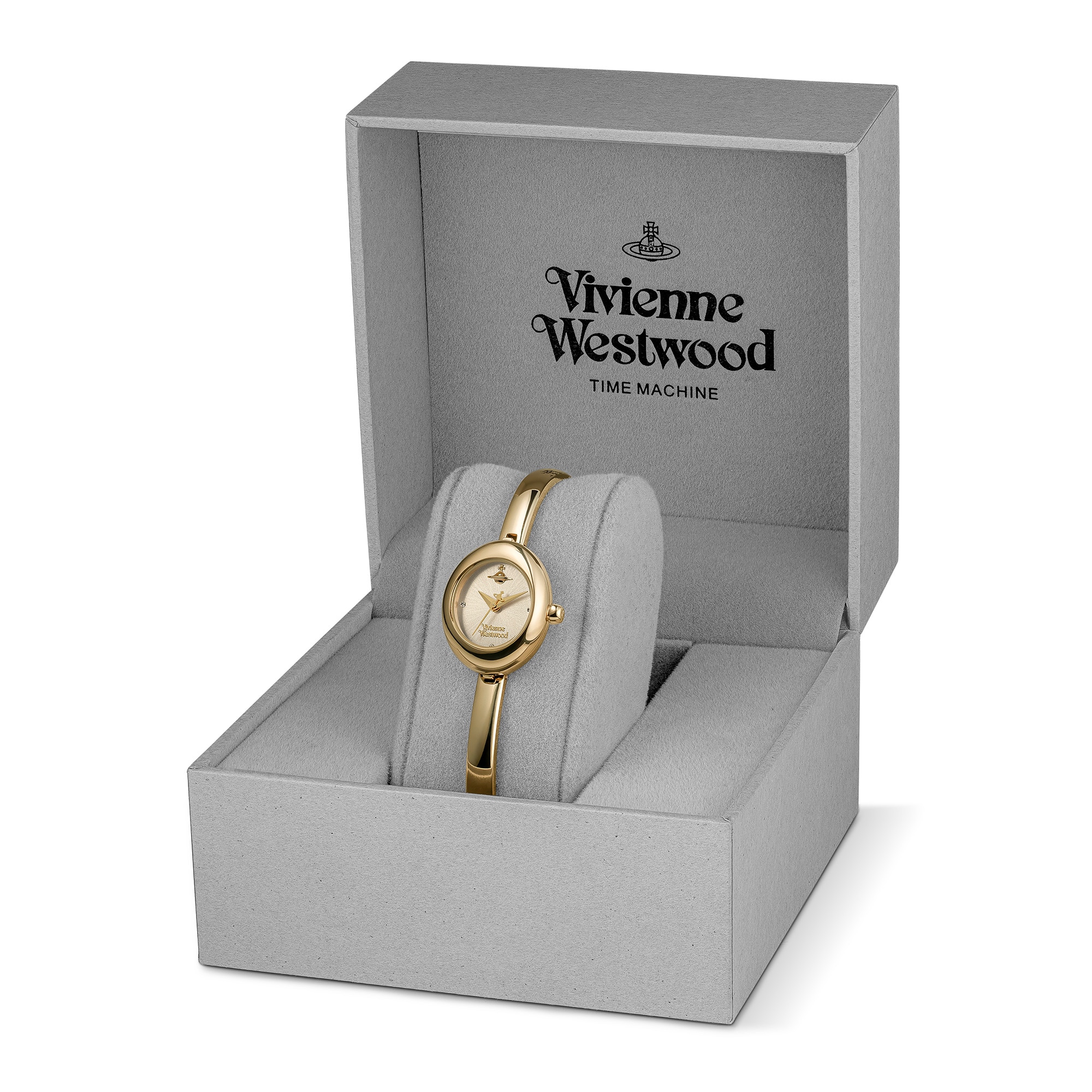 Vivienne Westwood Audley 22mm Ladies Bangle Watch Champagne Dial Vivienne Westwood Audley 22mm Ladies Bangle Watch Champagne Dial