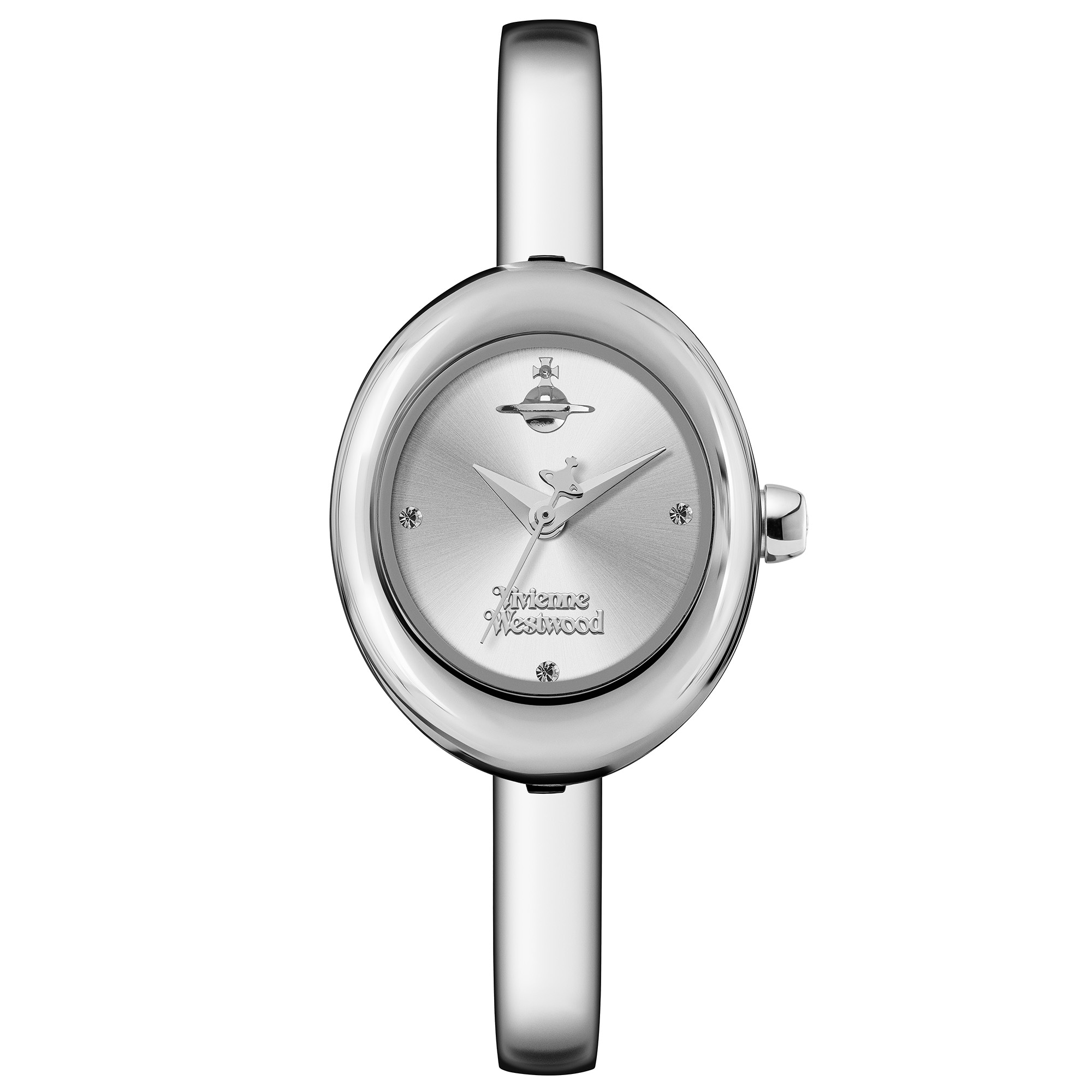 Vivienne Westwood Audley 22mm Ladies Bangle Watch Silver Dial Vivienne Westwood Audley 22mm Ladies Bangle Watch Silver Dial