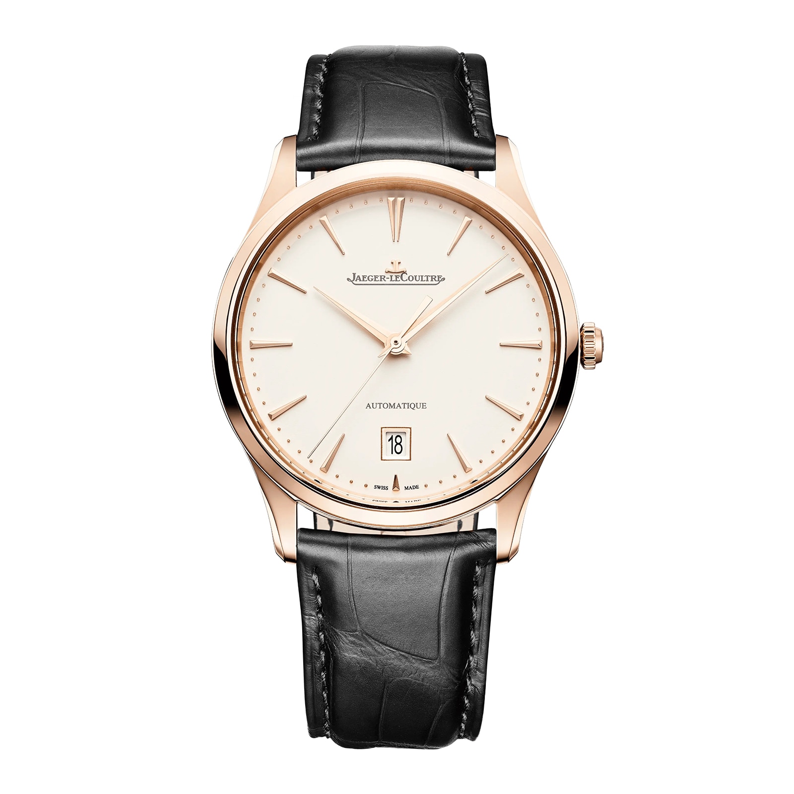 Jaeger-LeCoultre Master Ultra Thin Date 39mm Mens Watch Cream