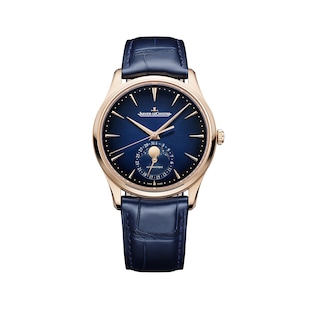 Jaeger-LeCoultre Master Ultra Thin Moon 39mm Mens Watch Navy