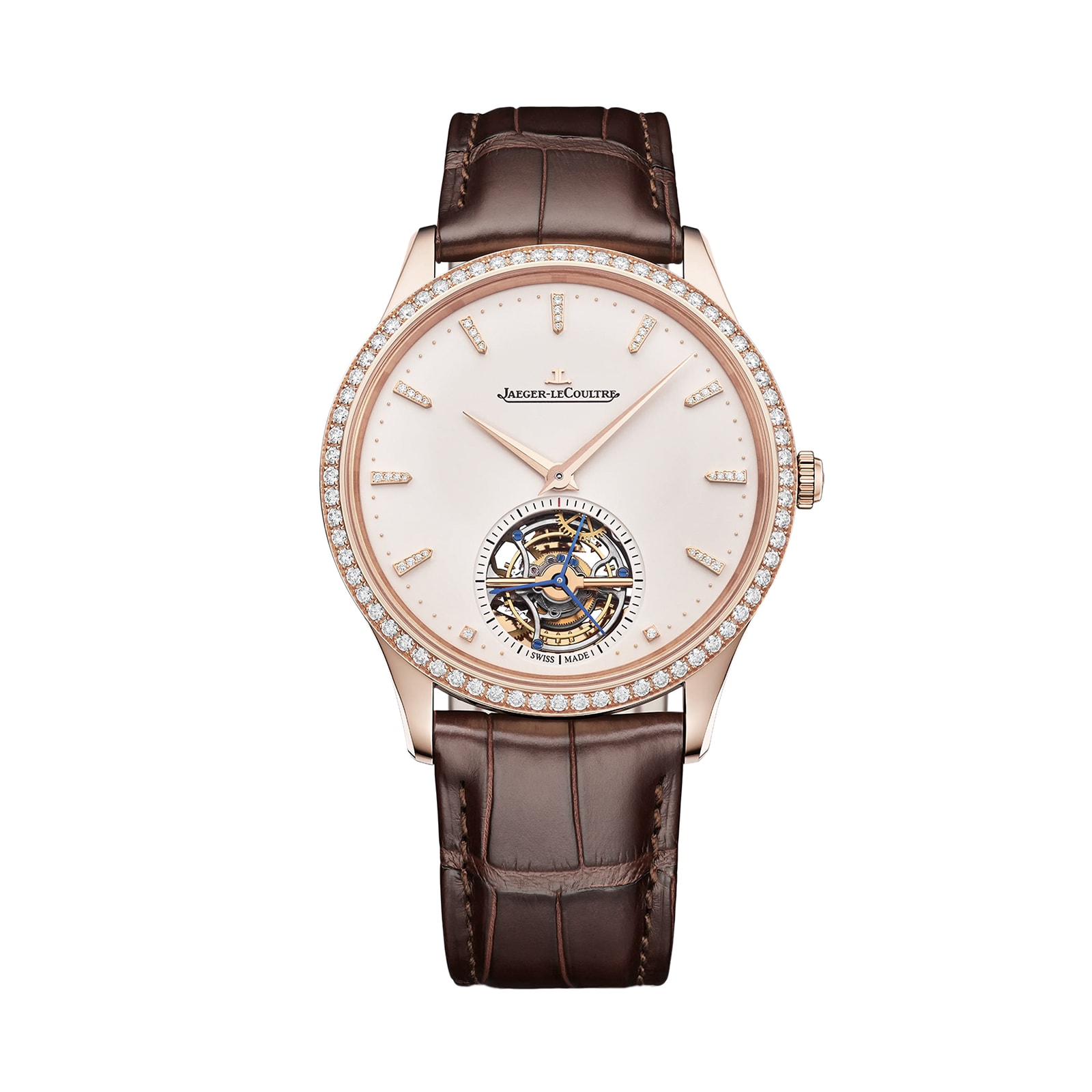 Jaeger-LeCoultre Master Ultra Thin Tourbillon 40mm Mens Watch Ivory