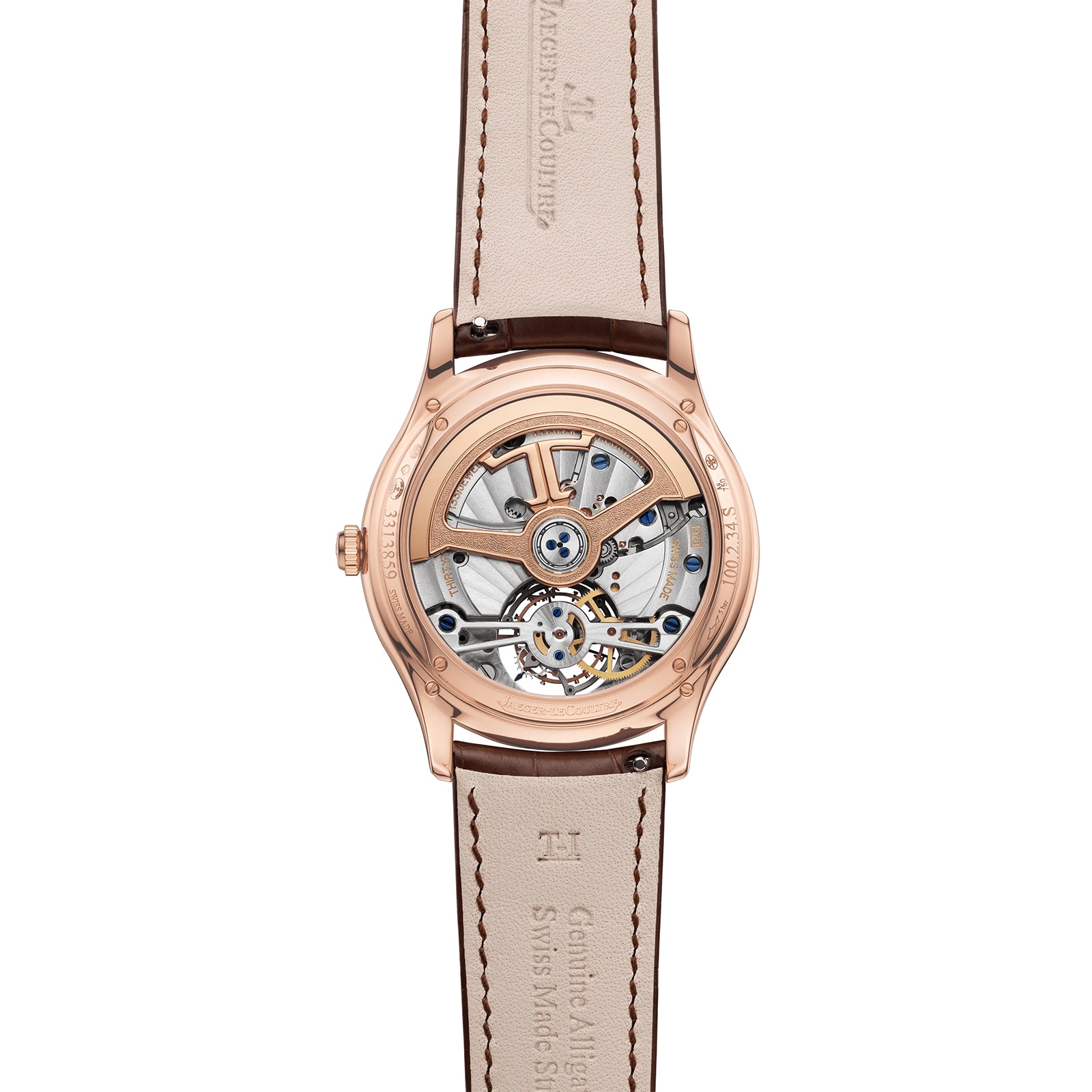 Jaeger-LeCoultre Master Ultra Thin Tourbillon 40mm Mens Watch Ivory