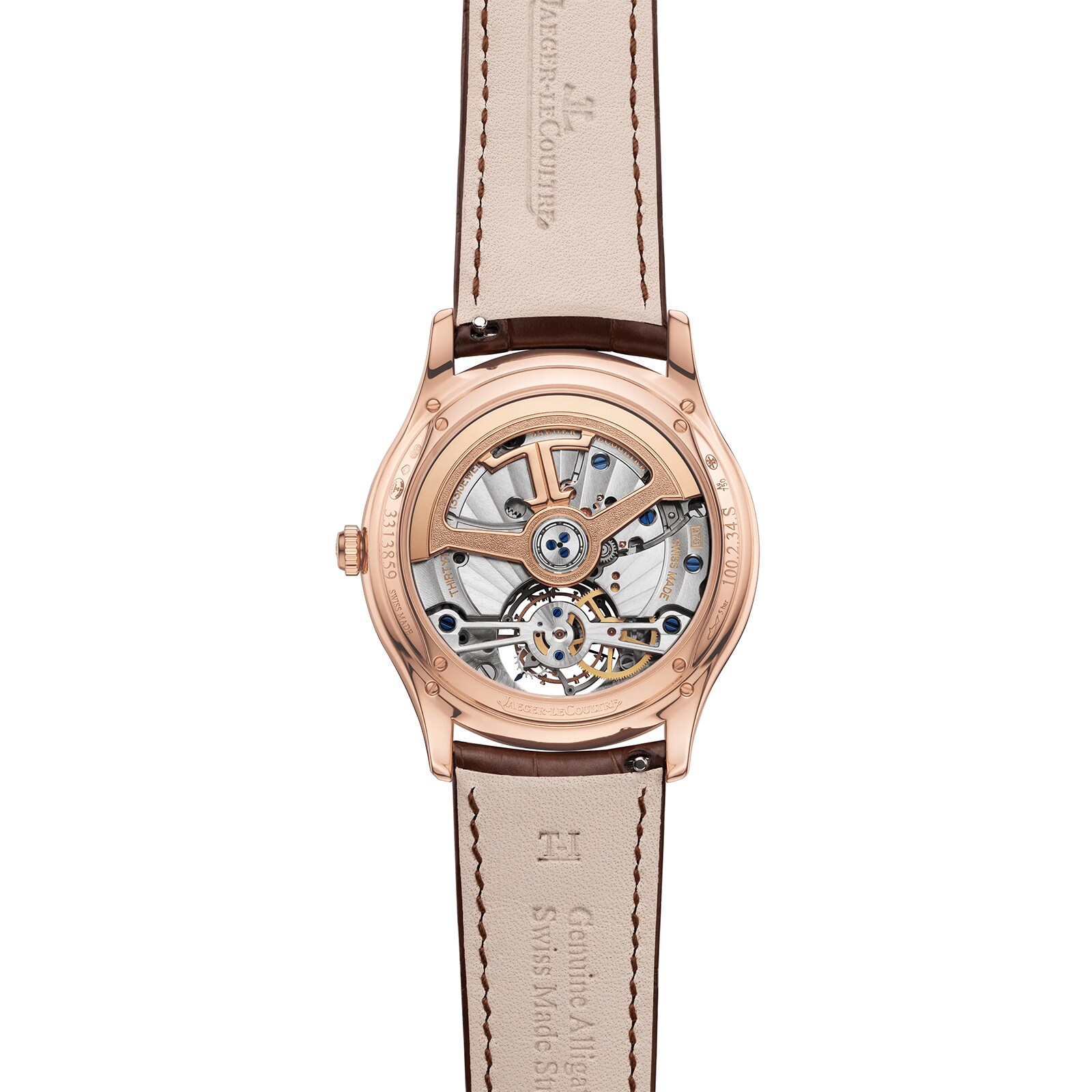 Jaeger-LeCoultre Master Ultra Thin Tourbillon 40mm Mens Watch Ivory