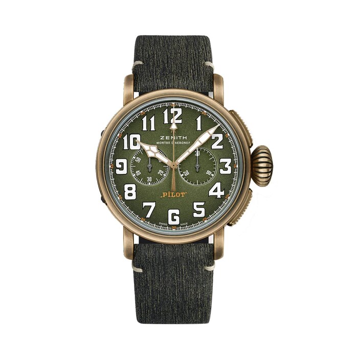 Zenith Pilot 45mm Mens Watch Green