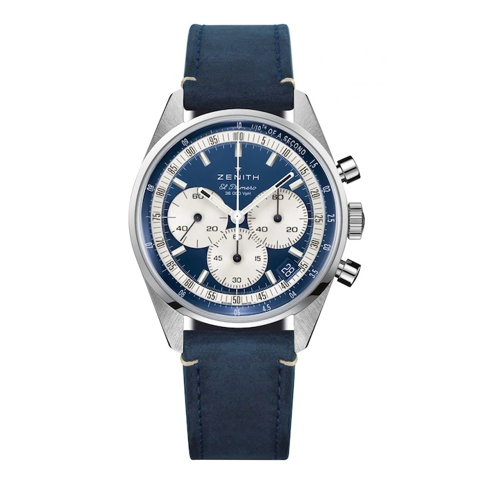 Zenith Chronomaster Automatic 38mm Boutique Edition Mens Watch Blue