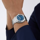 Zenith Defy Skyline 36mm Steel and Diamonds Automatic Watch - Blue