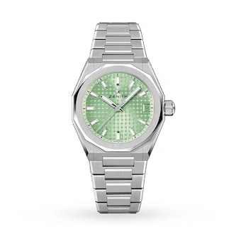 Zenith Defy Skyline 36mm Steel Automatic Watch - Green