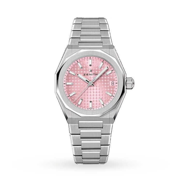 Zenith Defy Skyline 36mm Steel Automatic Watch - Pink