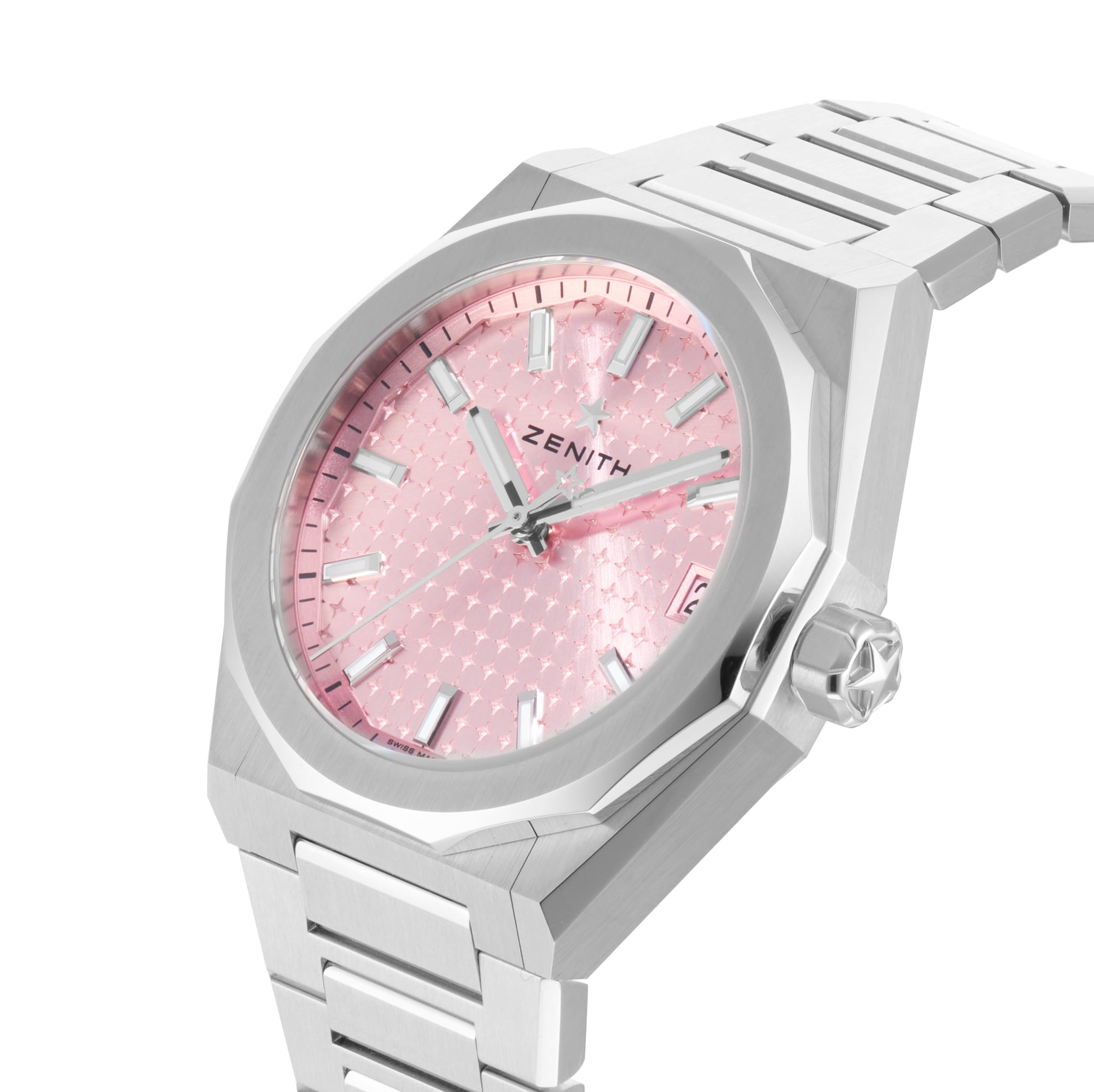 Zenith Defy Skyline 36mm Steel Automatic Watch - Pink 03.9400.670 