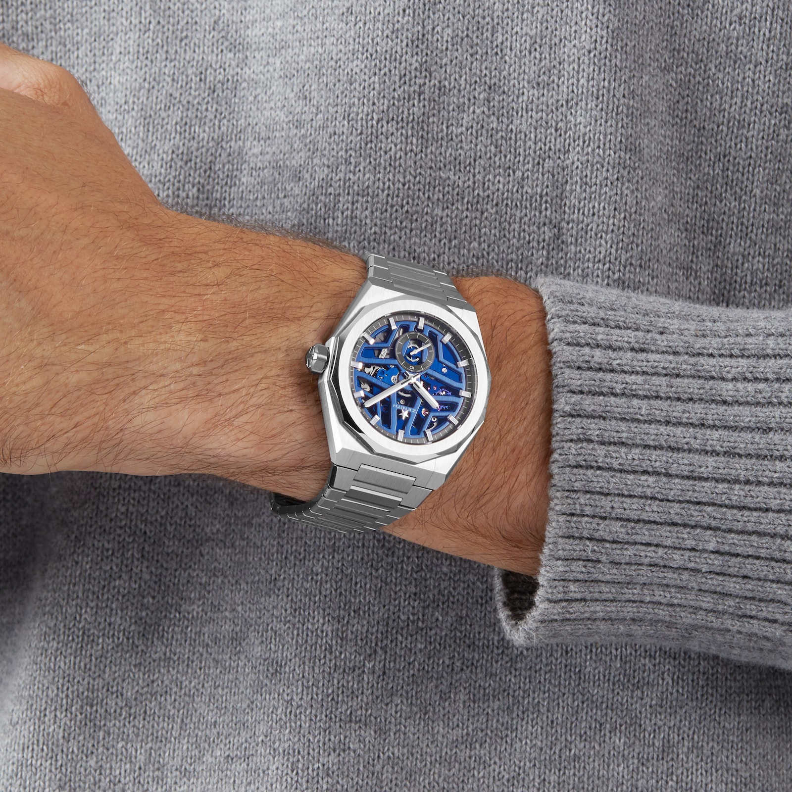 Zenith Defy Skyline Skeleton Steel 41mm Blue