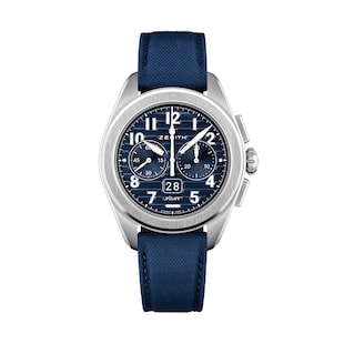 Zenith Pilot Automatic 42.5mm Mens Watch Blue 2 Straps
