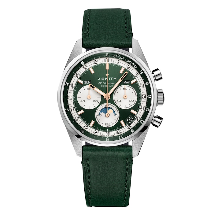 Zenith Chronomaster Original 38mm Boutique Edition Mens Watch Green