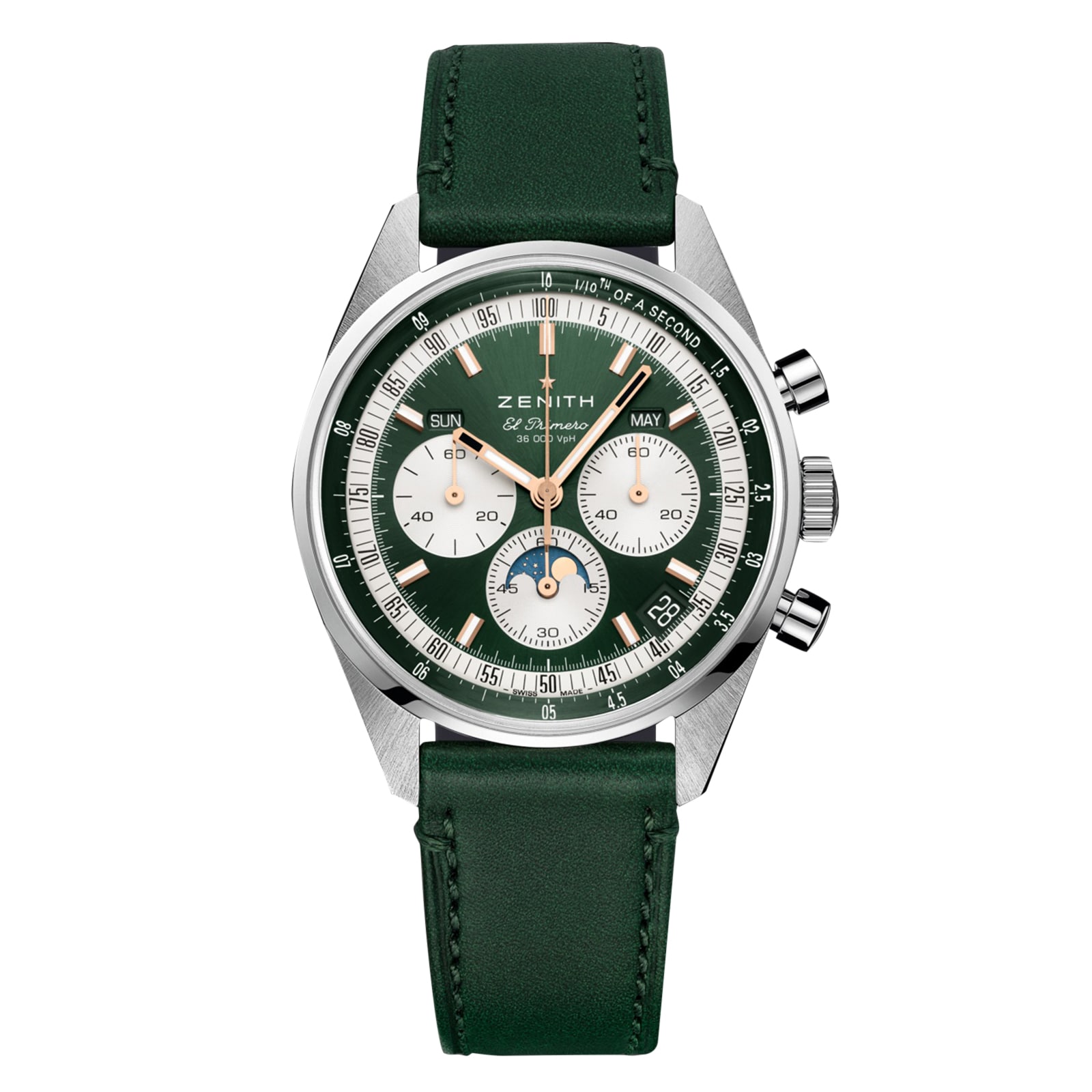 Zenith Chronomaster Original 38mm Boutique Edition Mens Watch Green