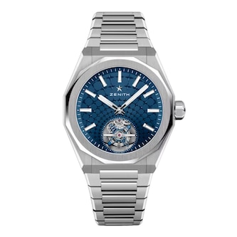 Zenith Defy Skyline Tourbillon 41mm Mens Watch Blue Interchangeable Strap
