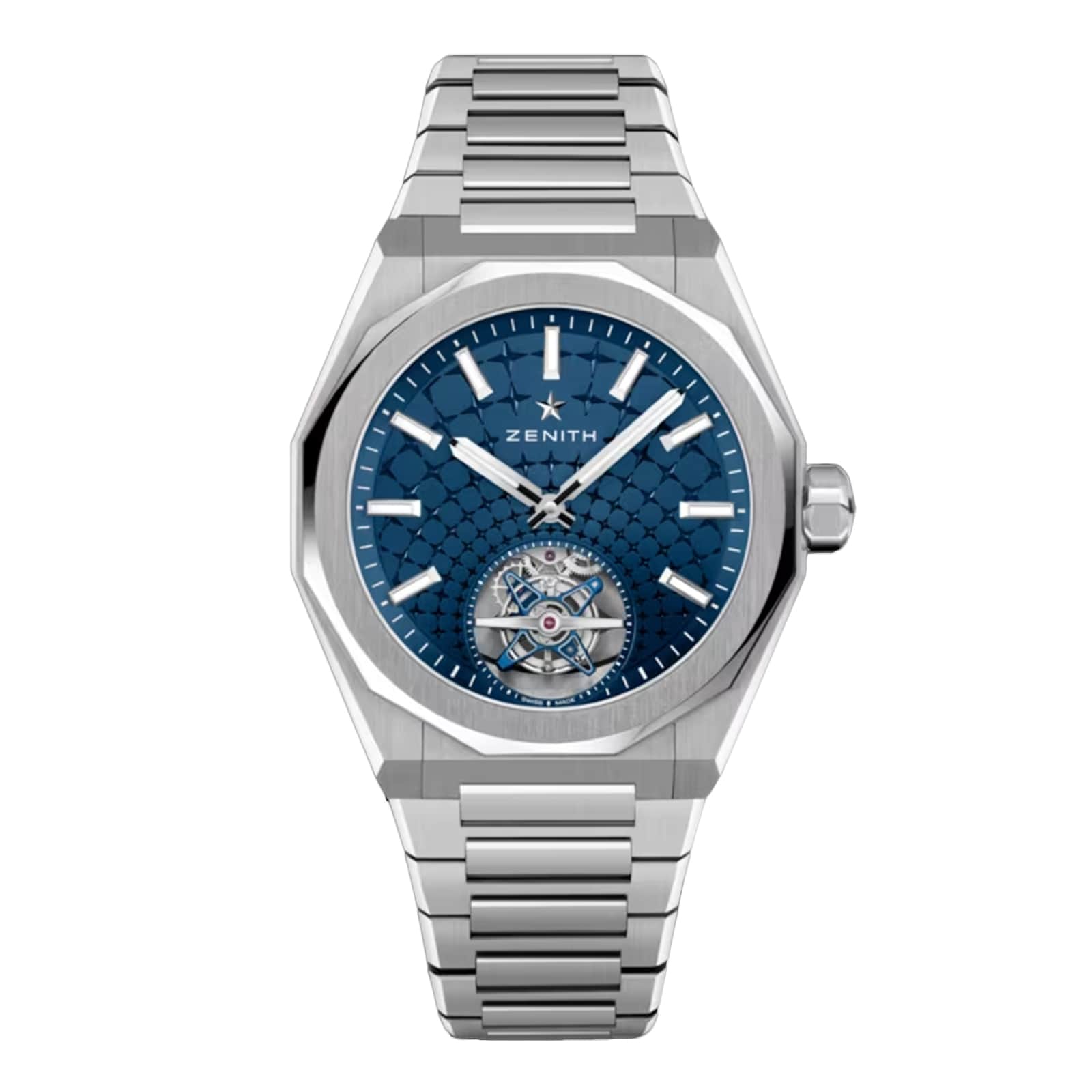 Zenith Defy Skyline Tourbillon 41mm Mens Watch Blue Interchangeable Strap