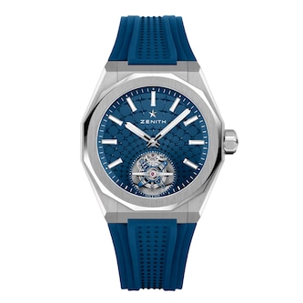 Zenith Defy Skyline Tourbillon 41mm Mens Watch Blue Interchangeable Strap
