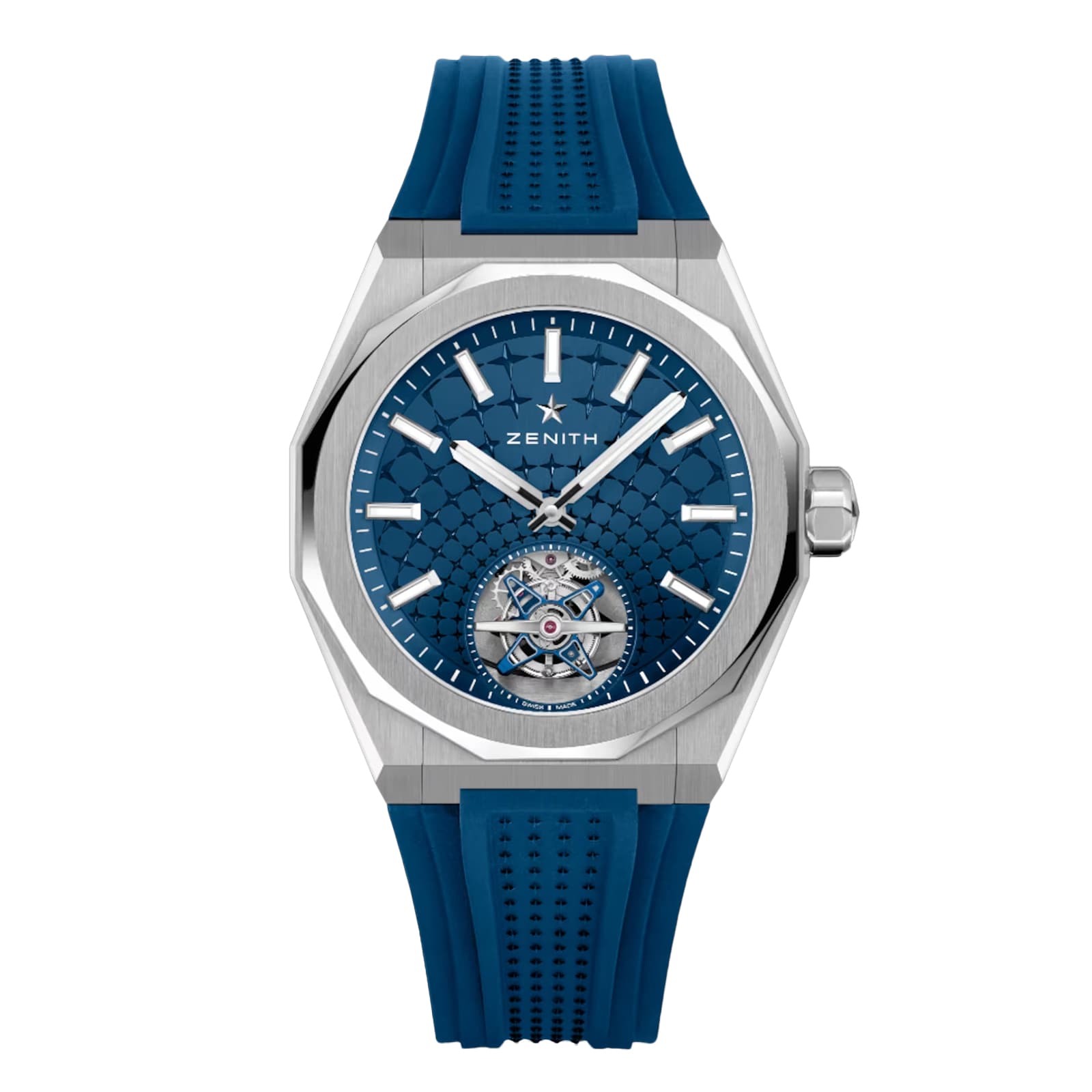 Zenith Defy Skyline Tourbillon 41mm Mens Watch Blue Interchangeable Strap