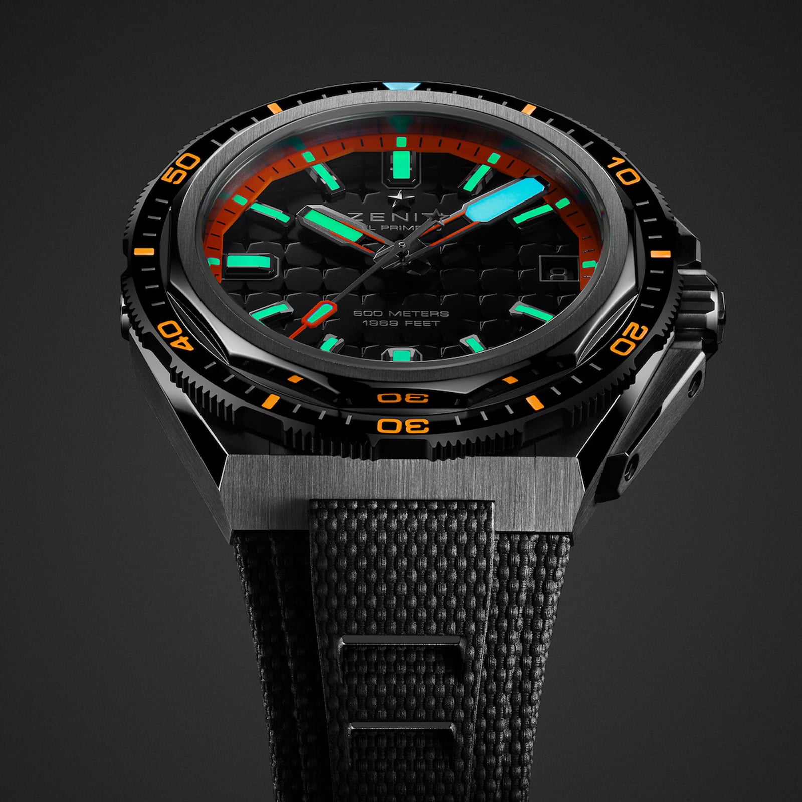Zenith Defy Extreme Diver 42.5mm Mens Watch Black  Interchangeable Strap