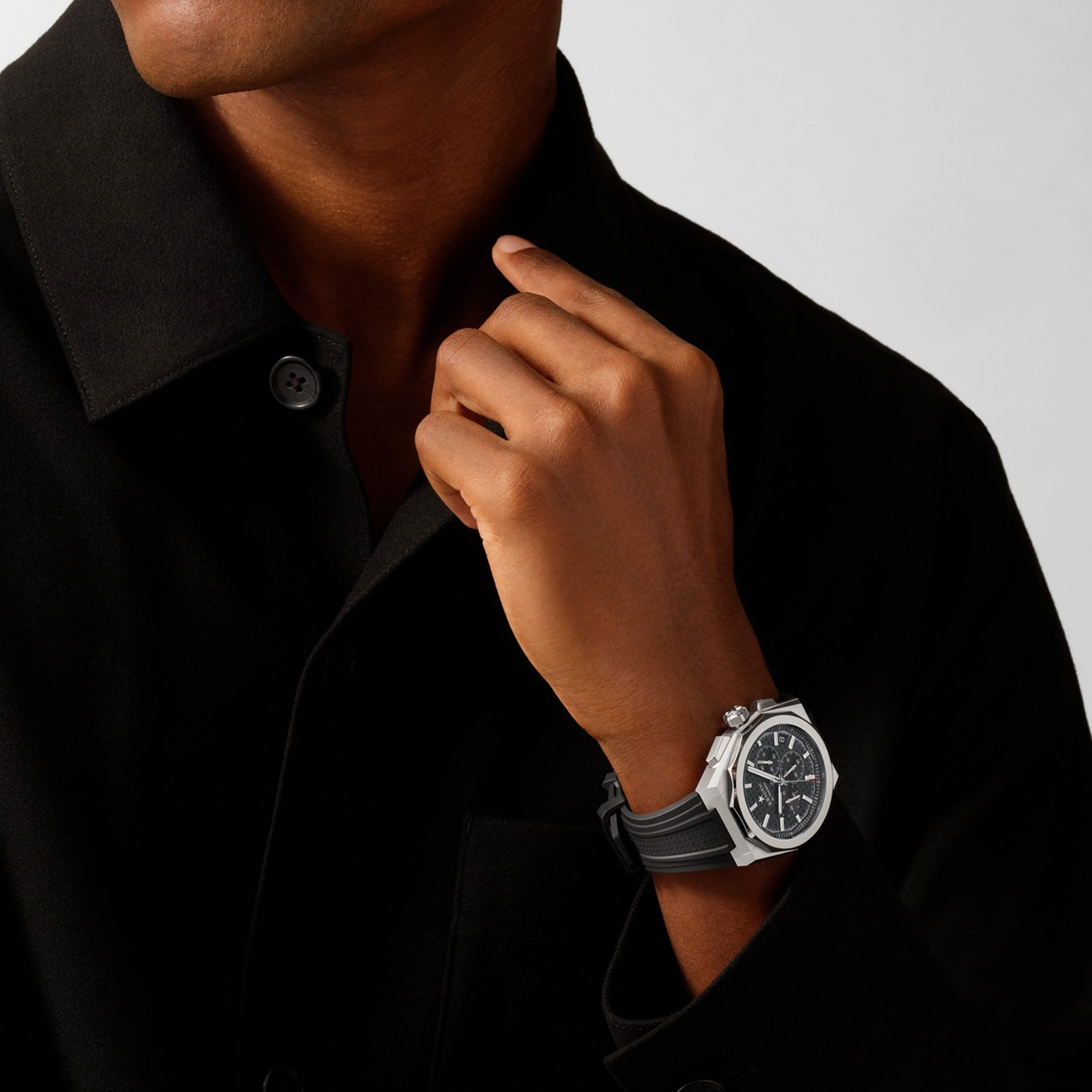 Zenith Defy Skyline Chronograph 42mm Mens Watch Black Interchangeable Strap Zenith Defy Skyline Chronograph 42mm Mens Watch Black Interchangeable Strap