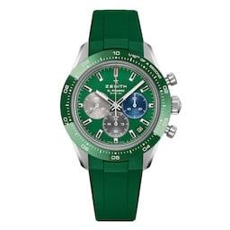 17640996 - Chronomaster Sport 41mm Mens Watch Green Rubber