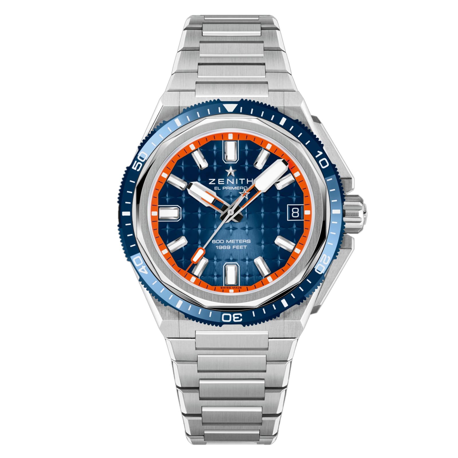 Defy Extreme Diver 42.5mm Mens Watch Blue Interchangeable Strap