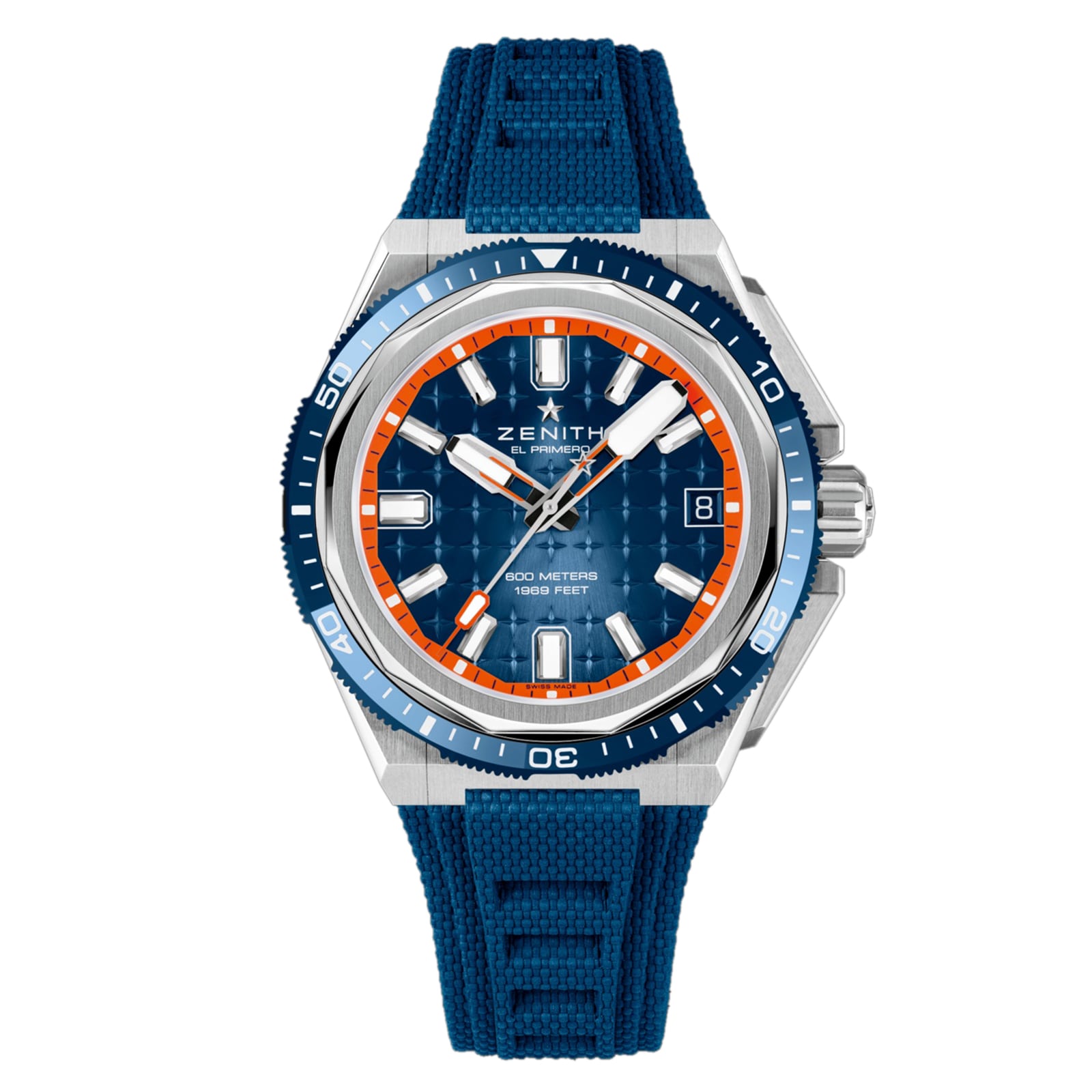 Zenith Defy Extreme Diver 42.5mm Mens Watch Blue Interchangeable Strap