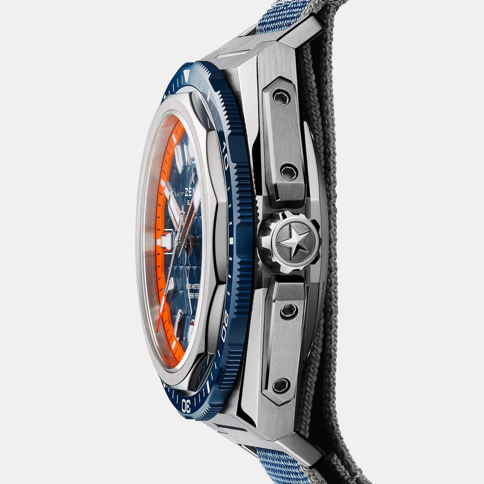 Zenith Defy Extreme Diver 42.5mm Mens Watch Blue Interchangeable Strap