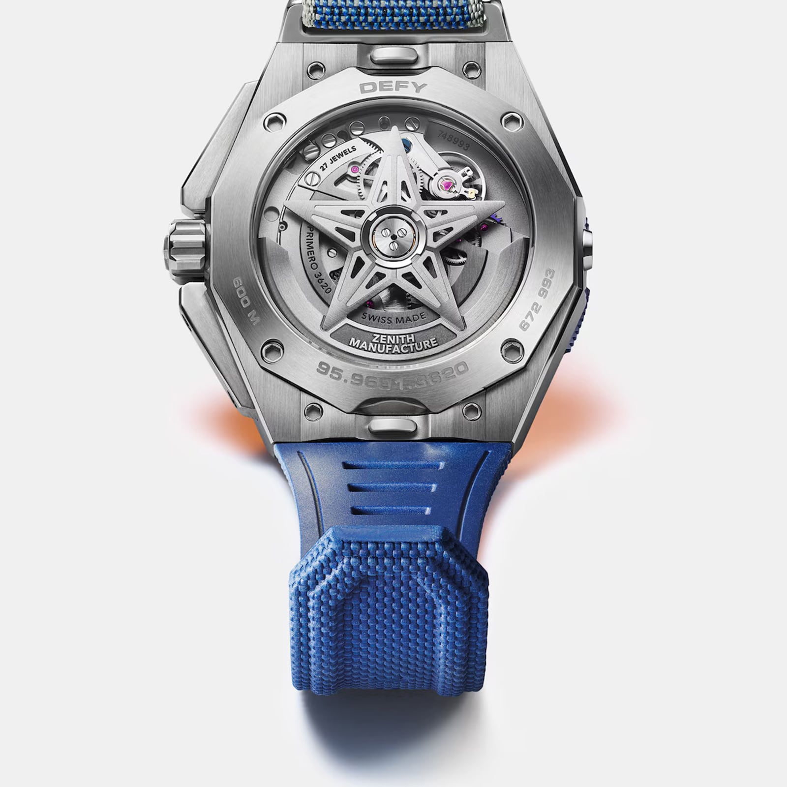 Zenith Defy Extreme Diver 42.5mm Mens Watch Blue Interchangeable Strap