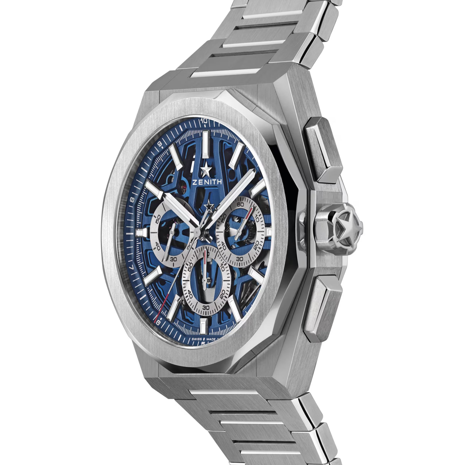 Zenith Defy Skyline Chronograph Skeleton 42mm Mens Watch Blue Interchangeable Strap Zenith Defy Skyline Chronograph Skeleton 42mm Mens Watch Blue Interchangeable Strap