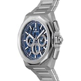 Zenith Defy Skyline Chronograph Skeleton 42mm Mens Watch Blue Interchangeable Strap