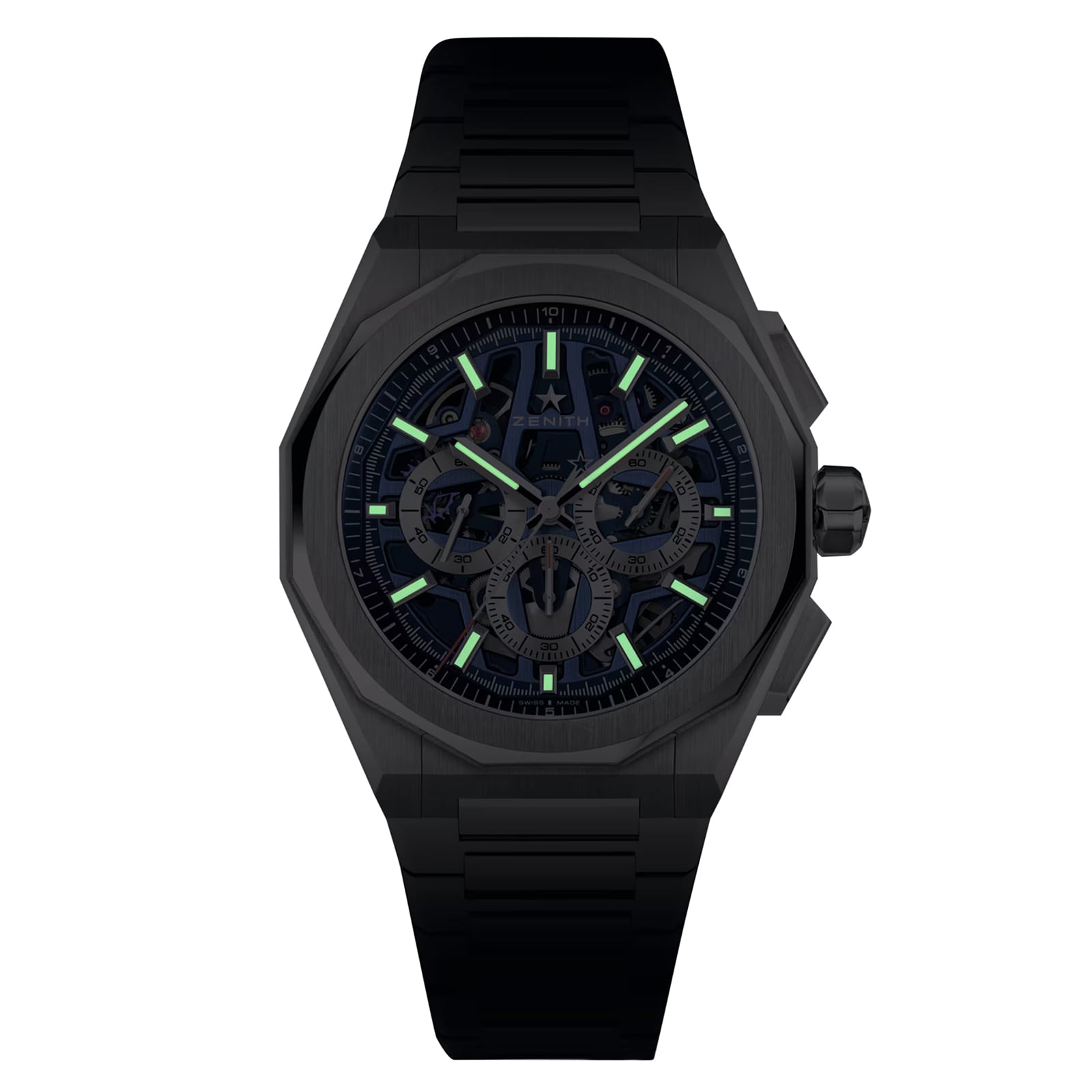 Zenith Defy Skyline Chronograph Skeleton 42mm Mens Watch Blue Interchangeable Strap Zenith Defy Skyline Chronograph Skeleton 42mm Mens Watch Blue Interchangeable Strap
