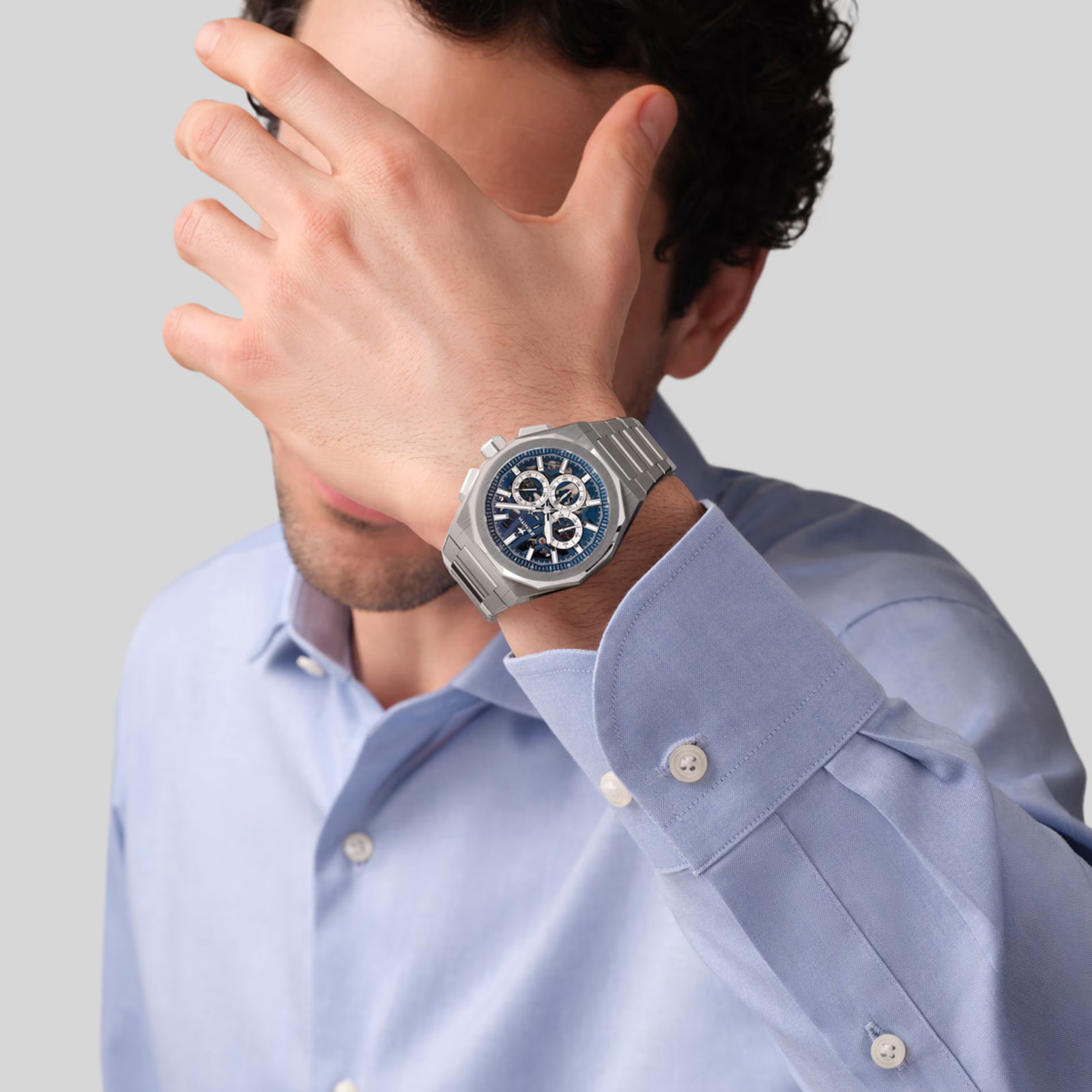 Zenith Defy Skyline Chronograph Skeleton 42mm Mens Watch Blue Interchangeable Strap Zenith Defy Skyline Chronograph Skeleton 42mm Mens Watch Blue Interchangeable Strap